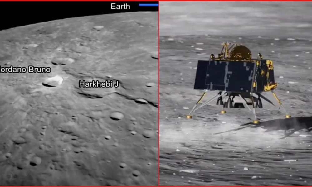 ISRO shares striking moon pictures from Chandrayaan 3’s Vikram Lander