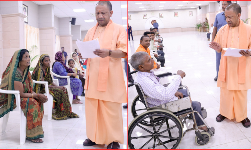 CM Yogi hears problems of more than 500 people at Janata Darshan