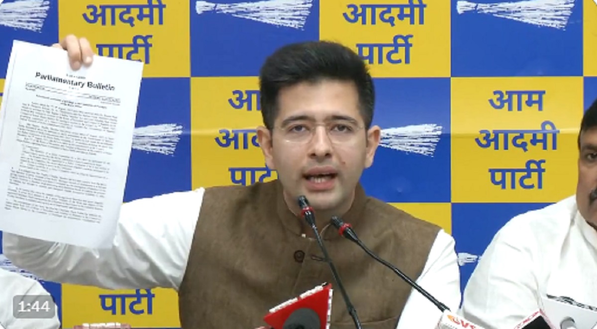 Raghav Chadha hits back at BJP over ‘forged signatures’ allegation