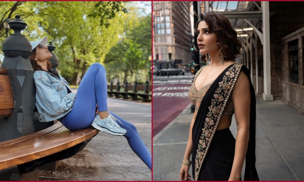 Samantha poses in the streets of New York, calls it her ‘Happy Place’
