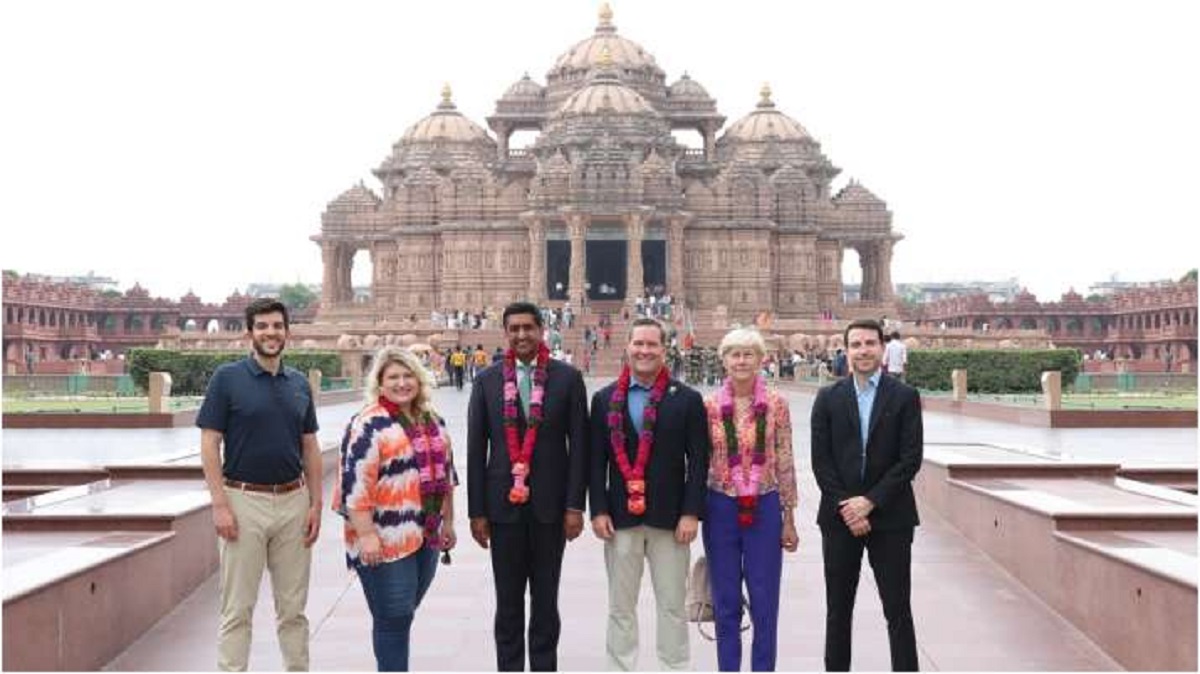 United States Congressional delegation visits Delhi’s Swaminarayan Akshardham