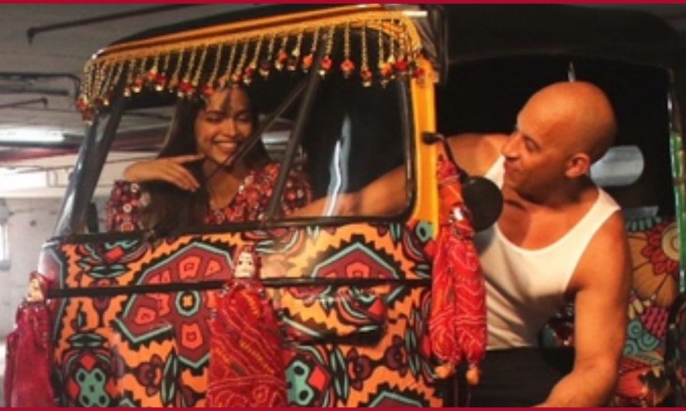 Actor Vin Diesel posts a throwkback picture with Deepika Padukone in an autorickshow, fans call it Fast and Furious 11