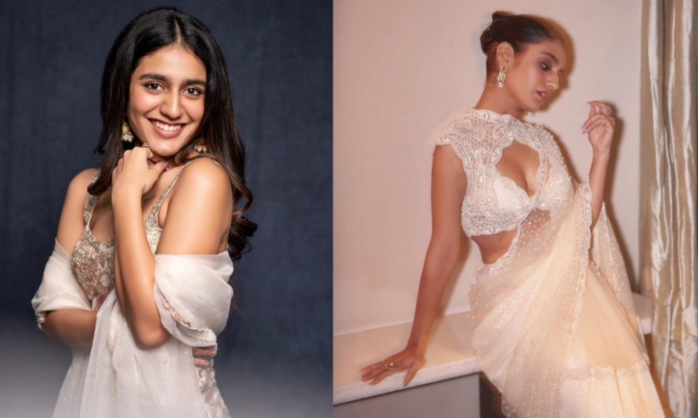 Priya Prakash Varrier slays in stunning white outfits, sets new bar in fashion