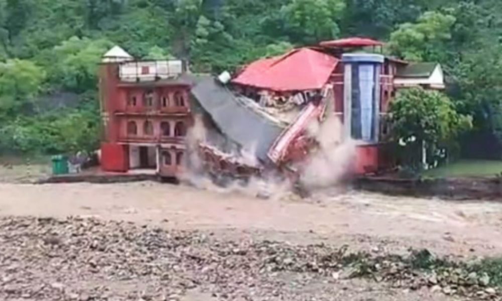 Uttarakhand: Dehradun defence college collapses, goes away in seconds in gushing waters (VIDEO)