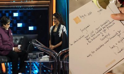 Saiyami Kher Emotional Over Personal Letter from Amitabh Bachchan - Shares Pic