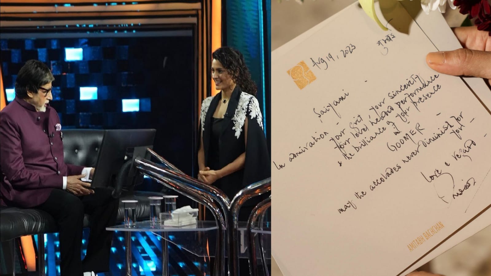 Saiyami Kher Emotional Over Personal Letter from Amitabh Bachchan – Shares Pic