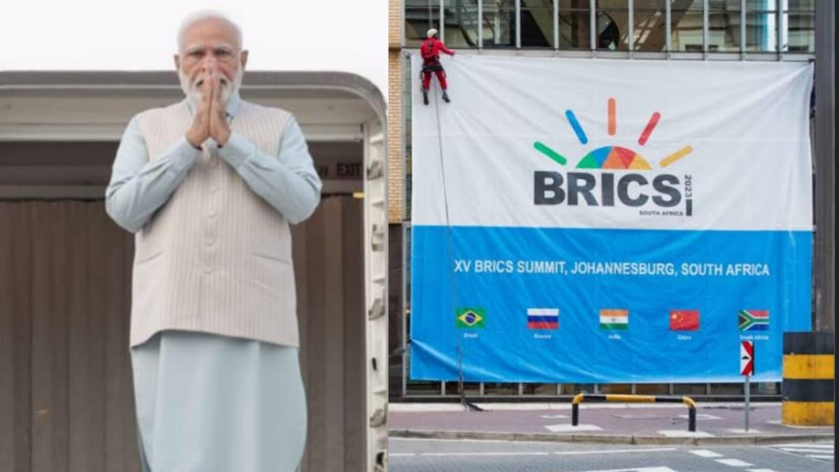 Johannesburg set to welcome global leaders; tall screens ft PM Modi erected, security beefed-up