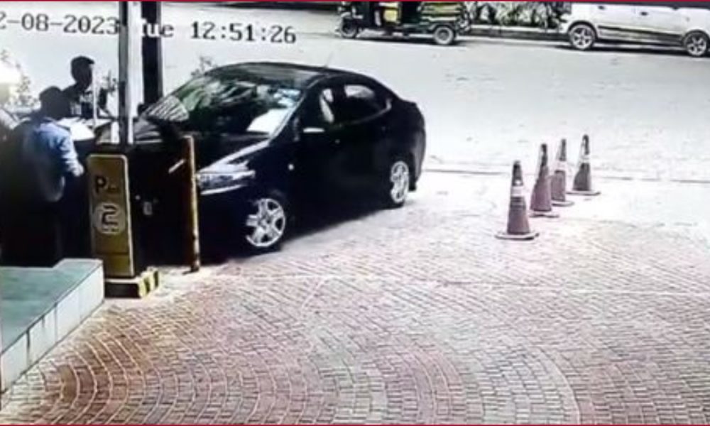 Watch: A woman rams car over three security guards in Greater Noida, then say ‘Shut Up’
