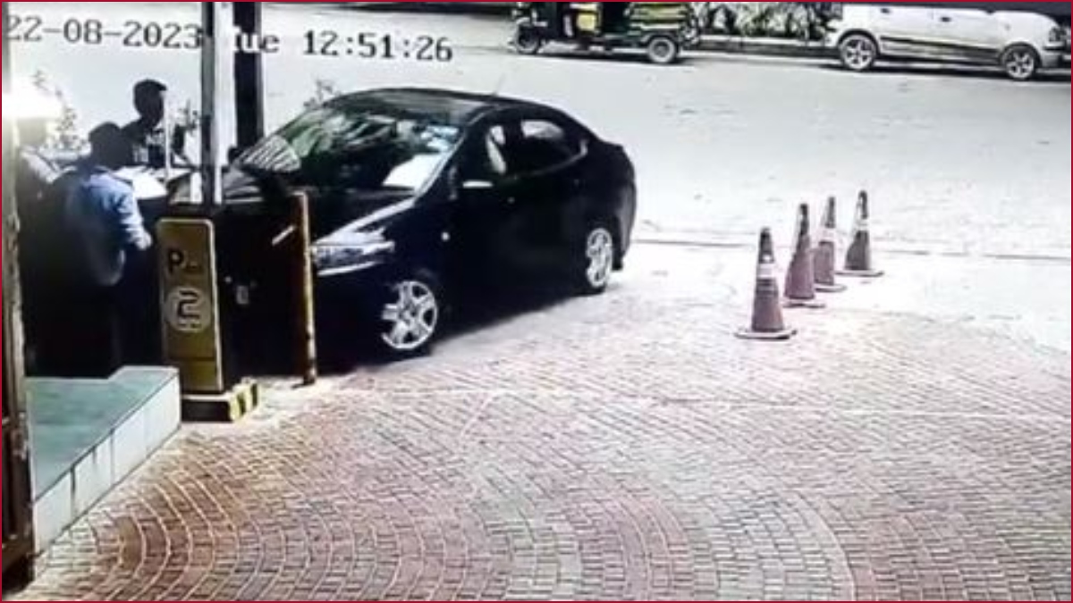 Watch: A woman rams car over three security guards in Greater Noida, then say ‘Shut Up’