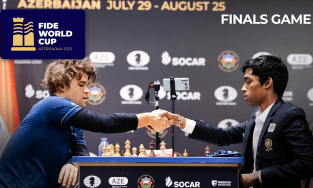 Praggnanandhaa vs Carlsen: Chess World Cup final battle to a draw in Game 1
