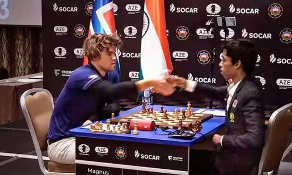 Praggnanandhaa vs Carlsen 2nd game ended in draw, see how Chess World Cup final will pan out