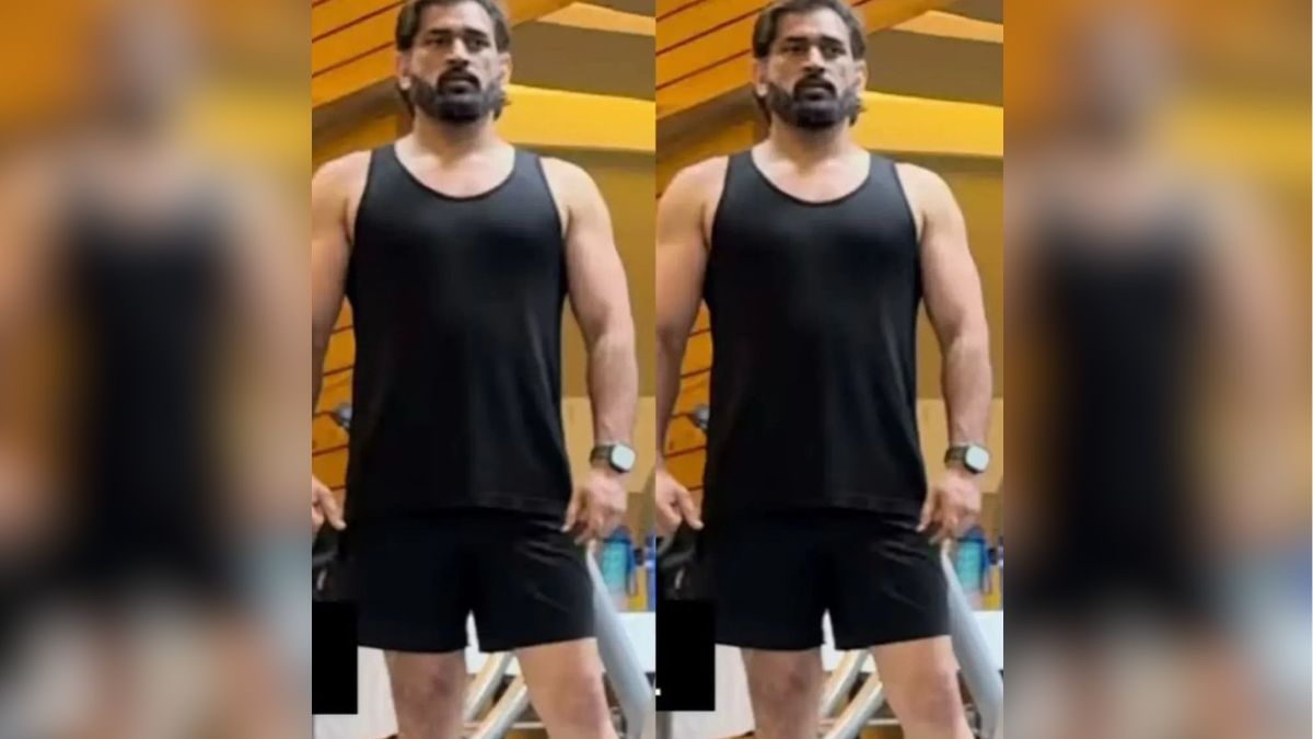 MS Dhoni spotted flaunting new muscular look in Ranchi’s gym, netizens say ‘Sharam karle Rohit Sharma’