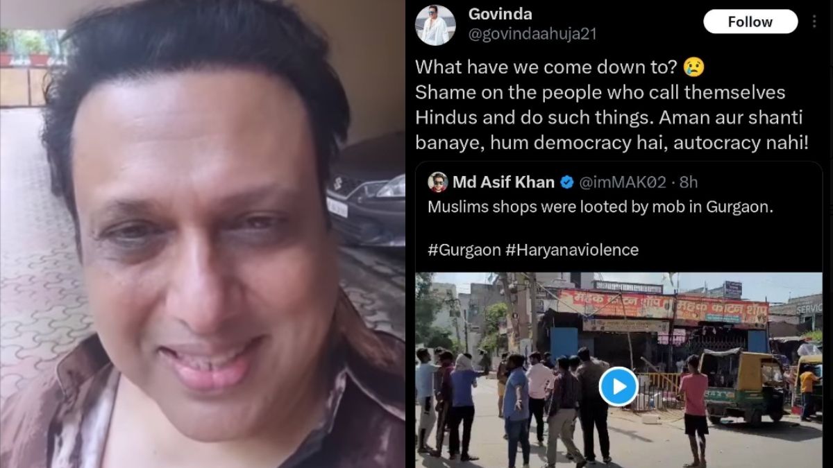 Govinda claims his account was hacked after post regarding Haryana violence goes viral (WATCH)