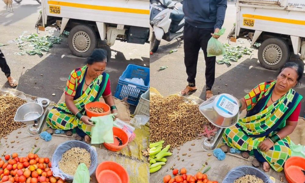 Vegetable vendor’s viral ‘Jugaad’ for accepting online payments will surprise you (Watch)