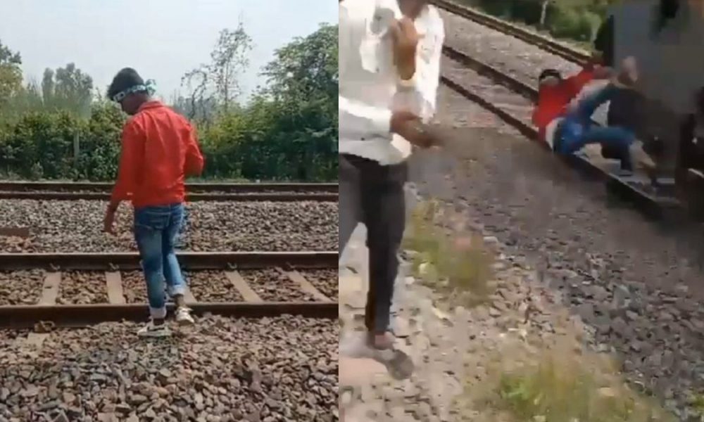 Train mows down UP teen trying to make reels standing on railway tracks, horrific video goes viral