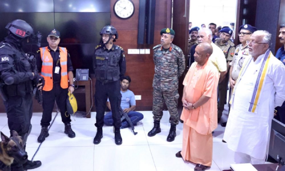 CM Yogi witnesses counter-terror mock drills jointly conducted by UP Police and NSG