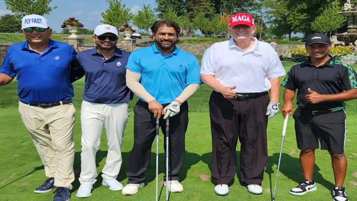 Thala fever: Video of MS Dhoni playing golf with Donald Trump goes viral