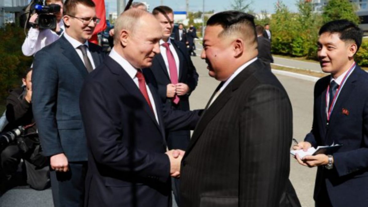 Russian President Vladimir Putin, North Korean leader Kim Jong Un meet at space centre