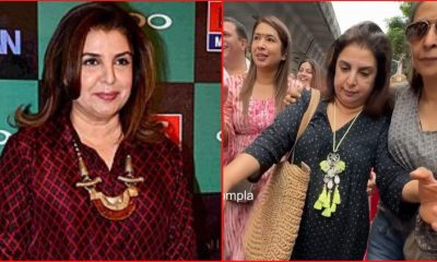 Farah Khan gets mobbed by fans at Lalbaugcha Raja temple( Watch Video)