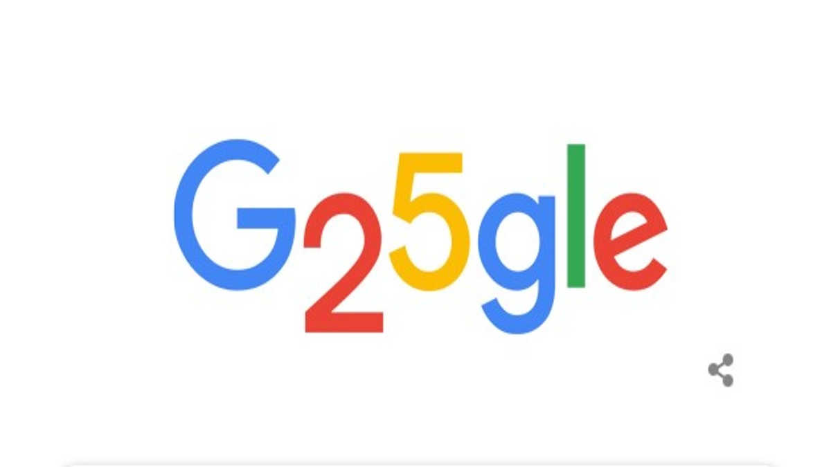 Google celebrates its 25th anniversary with a special doodle…. check details (Video)