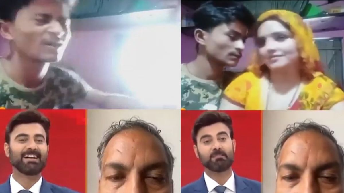 Sachin Meena does shameless act with Seema Haider on live TV, netizens say ‘Itna bhi lappu nahi hai’ (Watch)