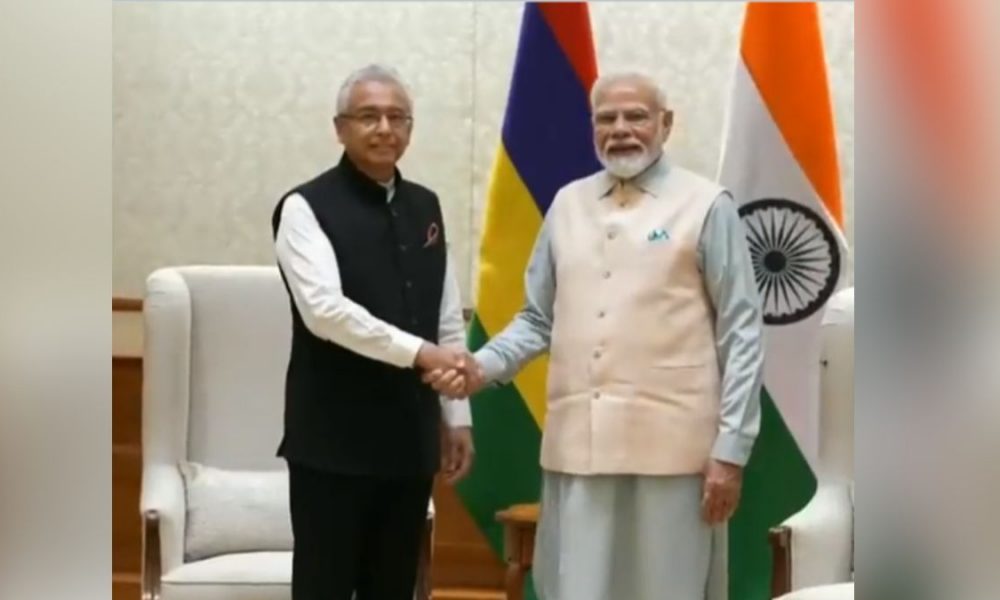 PM Modi holds bilateral meeting with his Mauritius counterpart Pravind Jugnauth