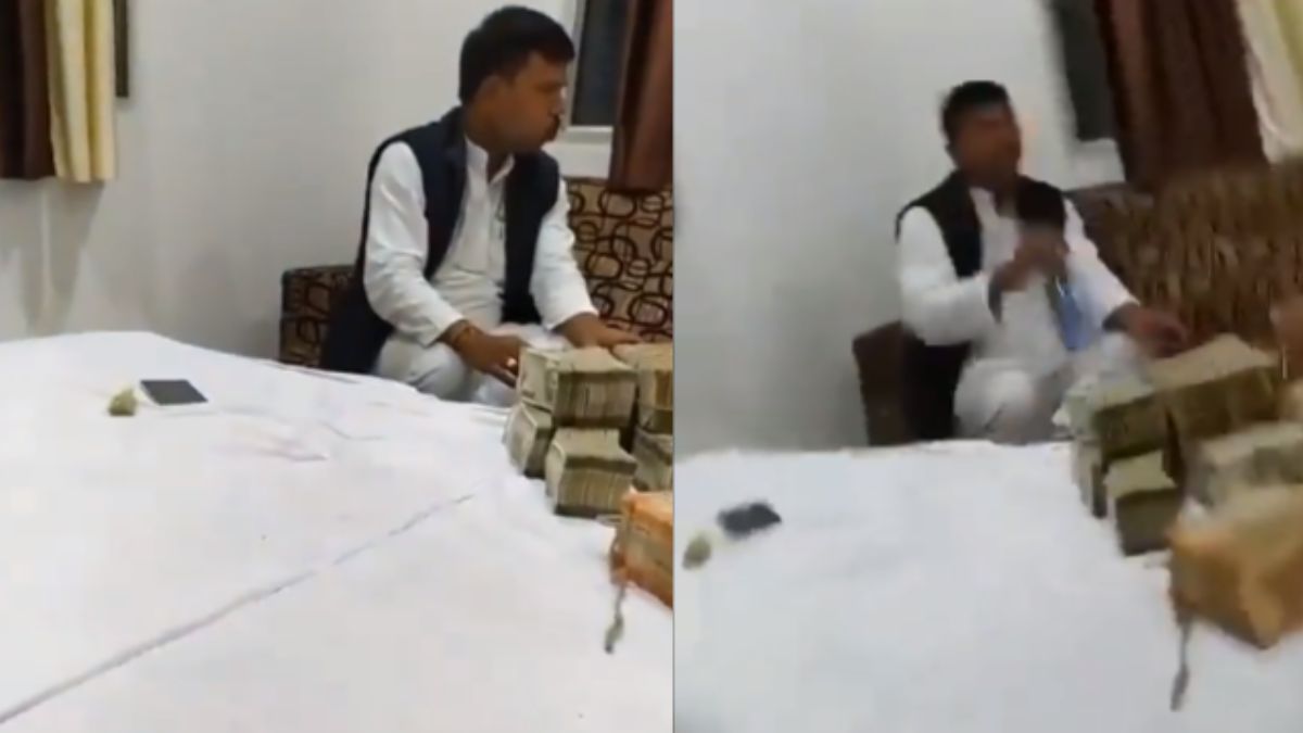 Chattisgarh: BJP demands probe after video showing Congress MLA sitting beside stack of notes goes viral