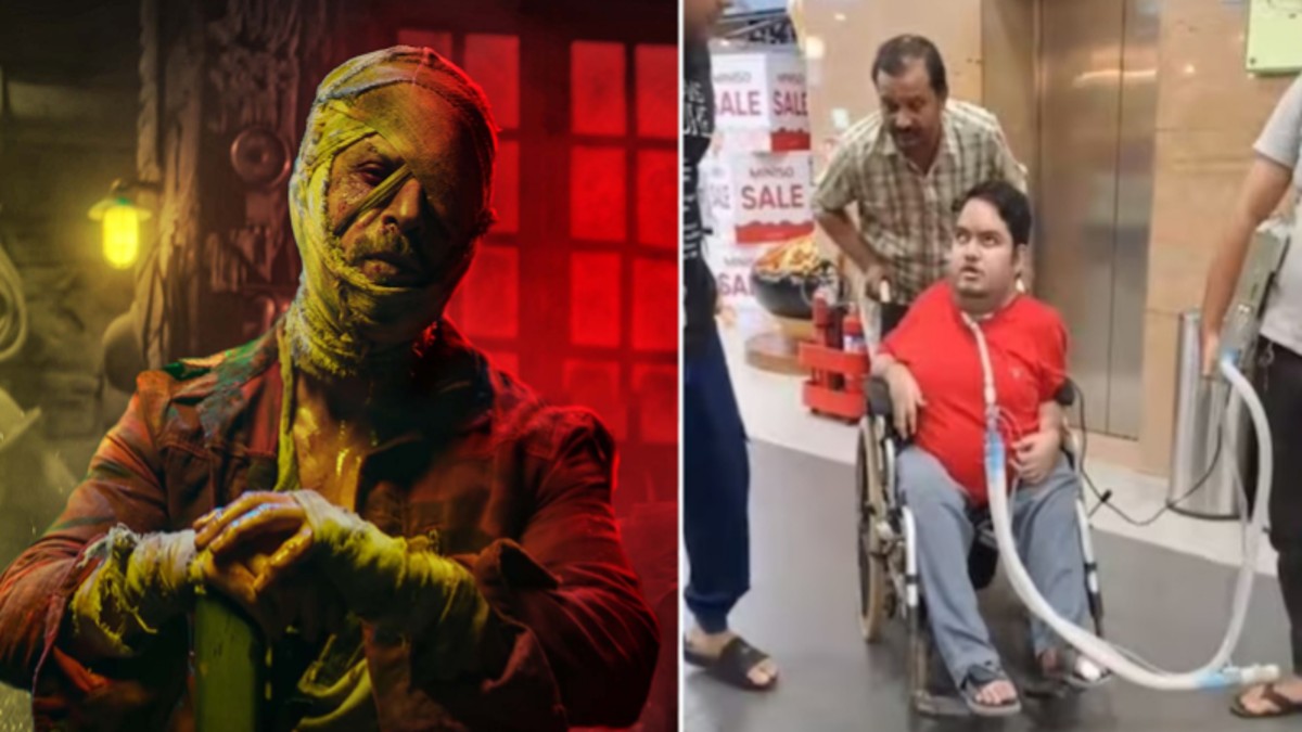SRK’s specially-abled fan watches “Jawan” on ventilator, watch VIDEO