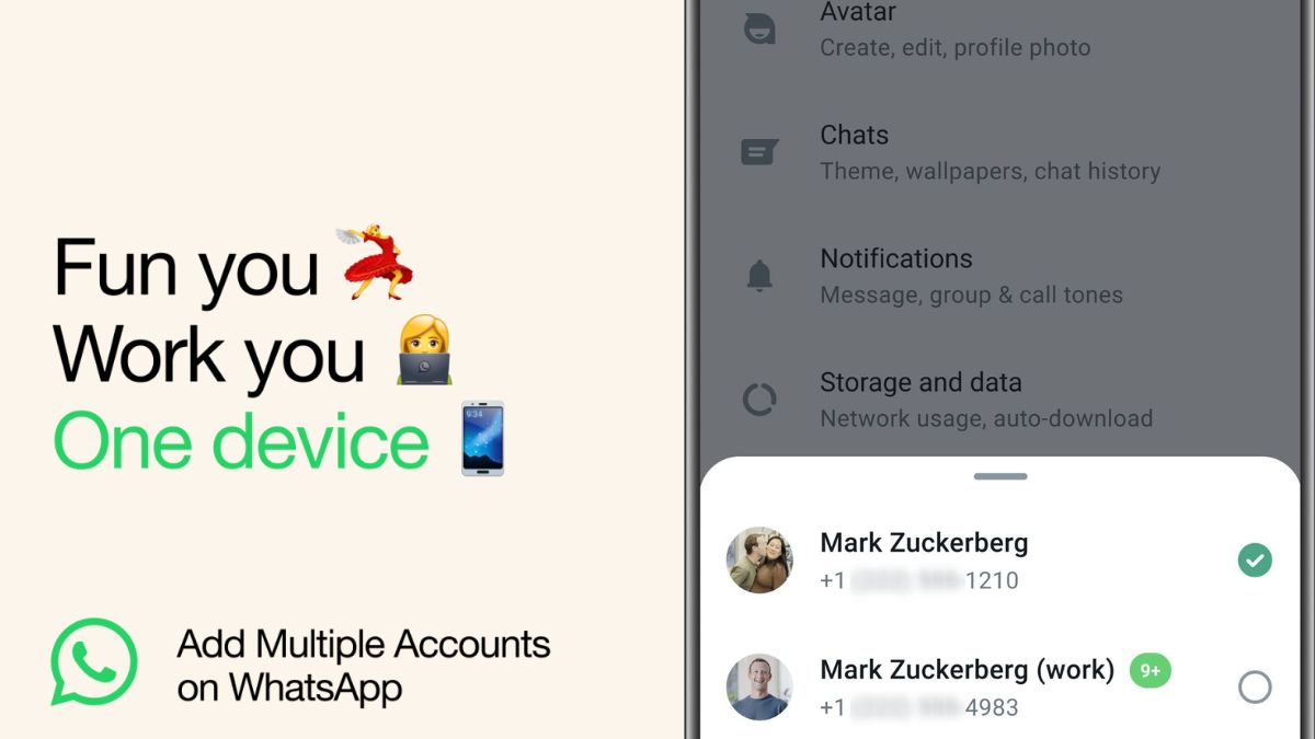 Whatsapp switch account feature: Here’s how to use multiple accounts within one app