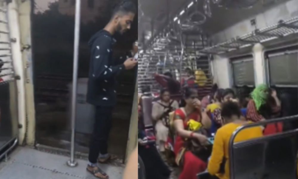 Video showing drugged man traveling freely in Mumbai local’s ladies coach goes viral, netizens react
