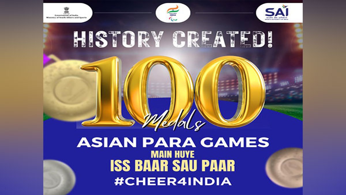 India create history, cross 100 medals at Asian Para Games in record-breaking campaign