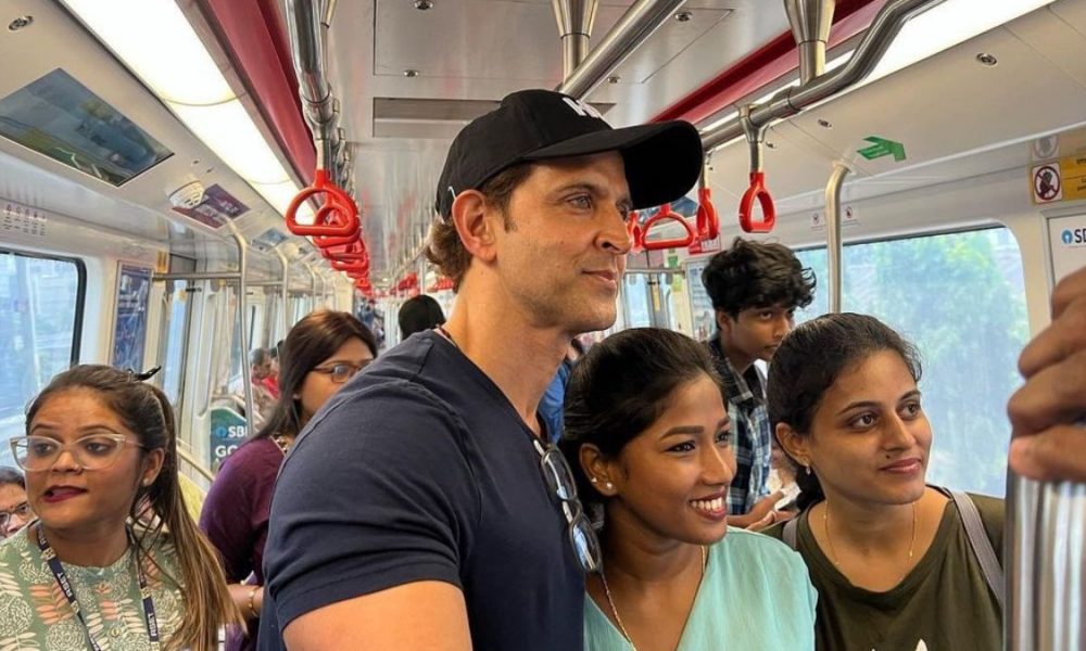Hrithik Roshan beats the heat by traveling in Mumbai Metro, girlfriend Saba Azad reacts