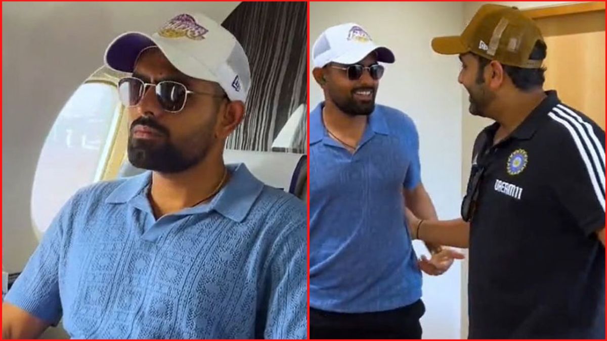 ICC World Cup 2023: Pakistan Captain Babar Azam flies in chartered plane to Ahmedabad and meets Rohit Sharma