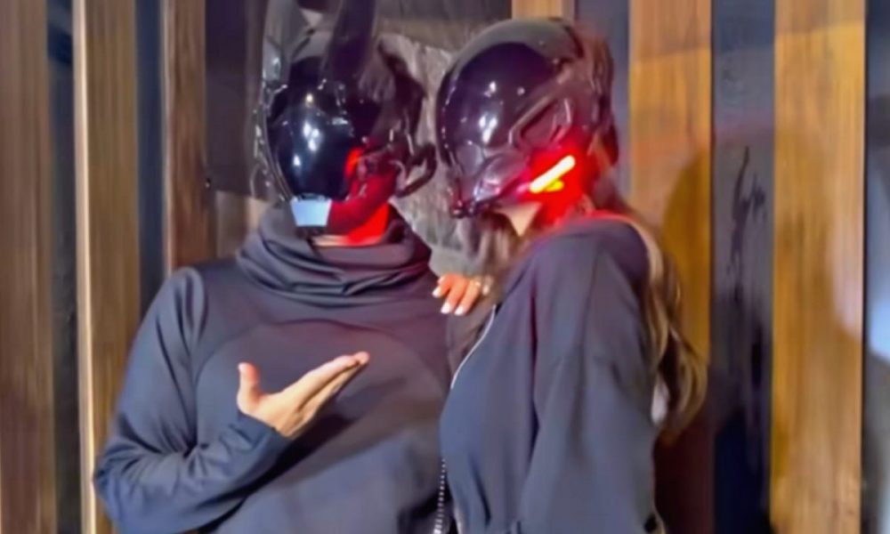 Shilpa Shetty & Raj Kundra twins in black masks; netizens says ‘ Power Rangers’ couple