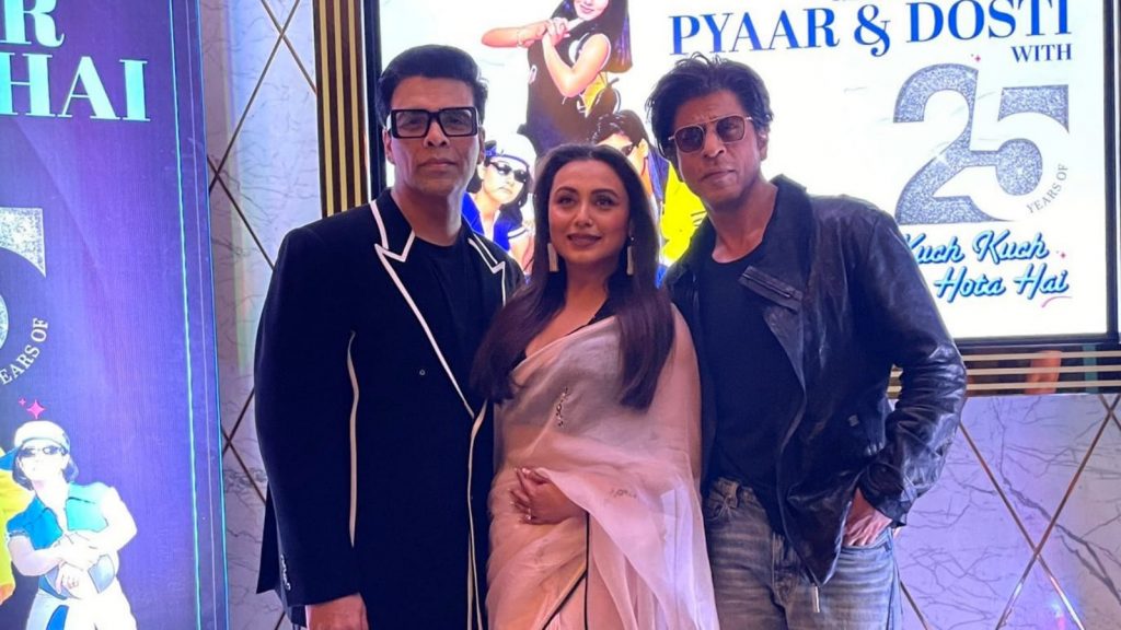 SRK, Rani and Karan Johar surprise fans at Kuch Kuch Hota Hai screening in Mumbai