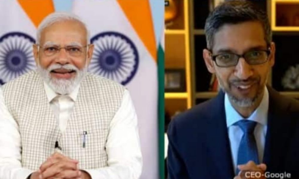 PM Modi & Google CEO Pichai discuss expanding electronics manufacturing ecosystem in India