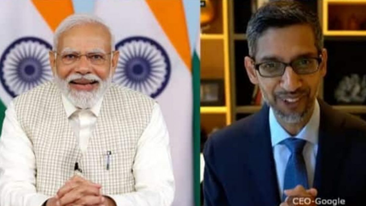 PM Modi & Google CEO Pichai discuss expanding electronics manufacturing ecosystem in India