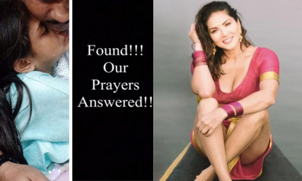  “Prayers have been answered”, says Sunny Leone, thanks Mumbai police for finding her house help’s missing daughter