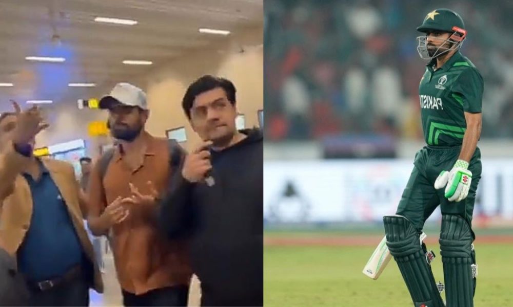 Video: Fans encircle Babar Azam as he returns to Lahore after gloomy World Cup Campaign