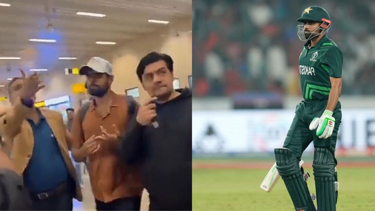 Video: Fans encircle Babar Azam as he returns to Lahore after gloomy World Cup Campaign