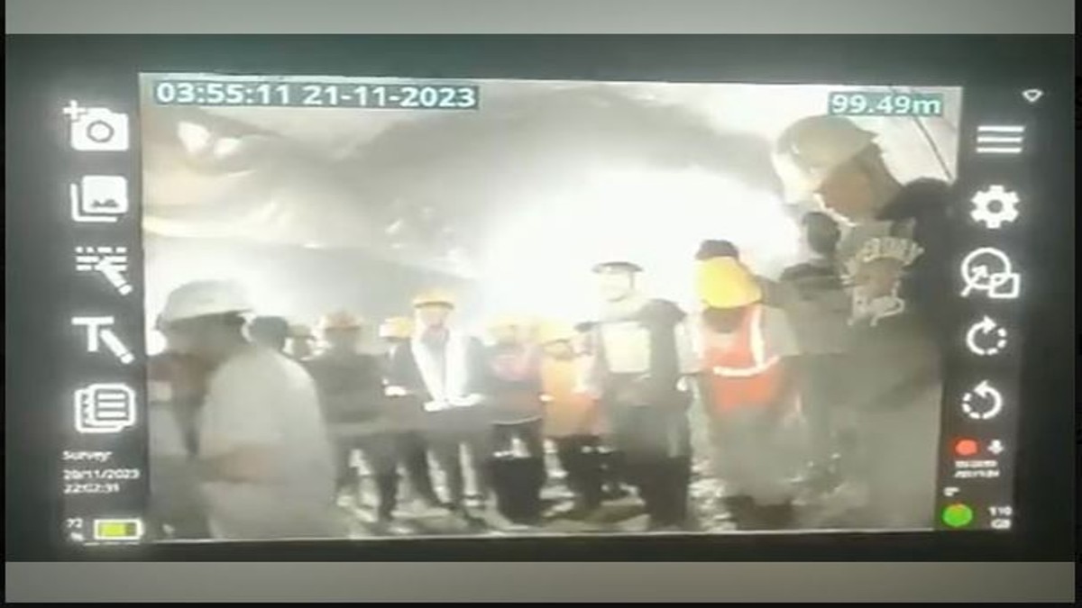 First visuals of workers trapped at Silkyara tunnel emerge, workers healthy, communicate with rescue teams