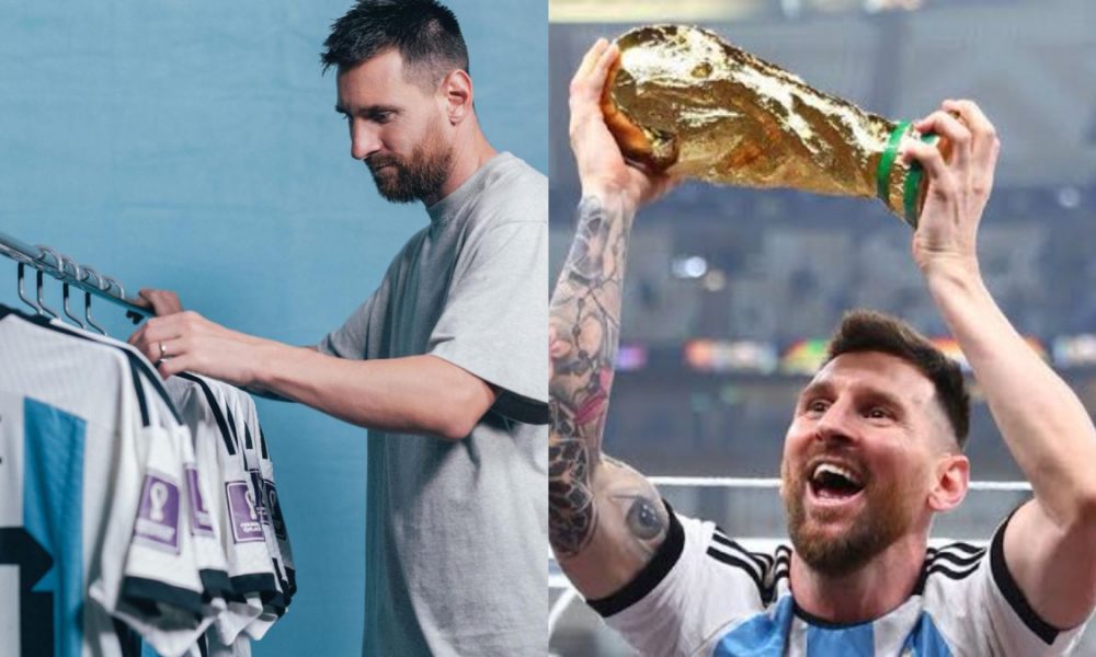 Lionel Messi en route to make another record, as he puts his World Cup winning shirt up for auction