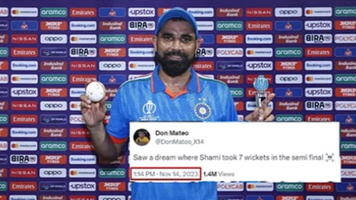 Man dreamt of Shami taking 7 wickets in semi-final, posted it on X; tweet is viral now