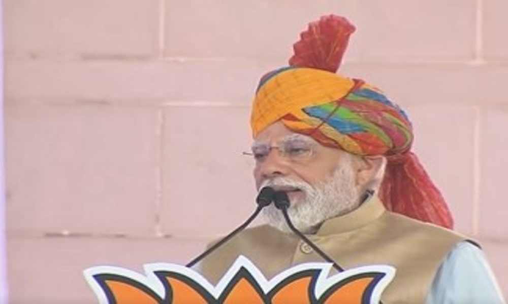 “Face of Jadugar fading away with each turning page of Red diary”: PM Modi trains guns at Rajasthan CM