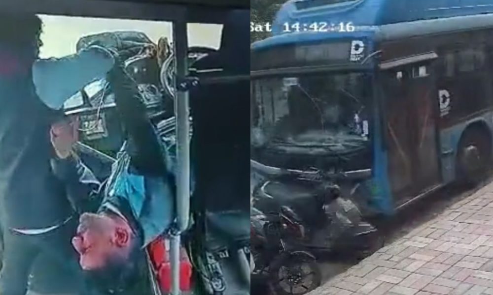 Delhi DTC Bus Accident: Latest CCTV video shows driver suffering heart attack, bus going out of control and crashing into nearby vehicles