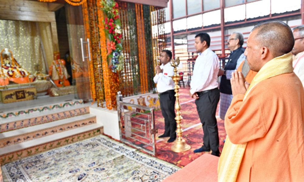 CM Yogi offers prayers at Ram Lala and Hanuman Garhi in Ayodhya