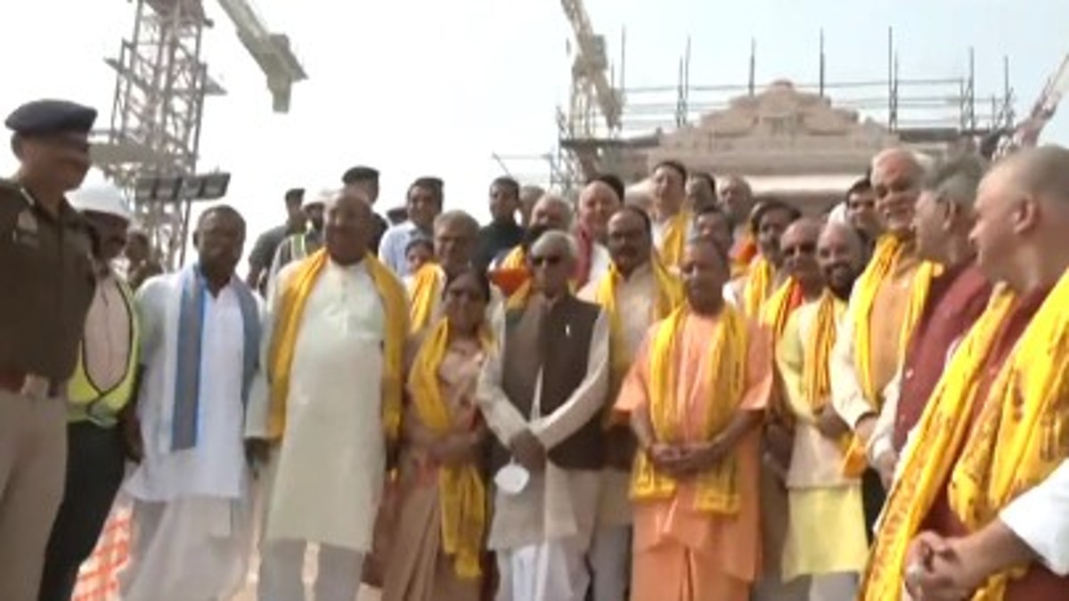 UP CM Yogi reaches Ram Katha Museum Ayodhya, Cabinet meeting begins