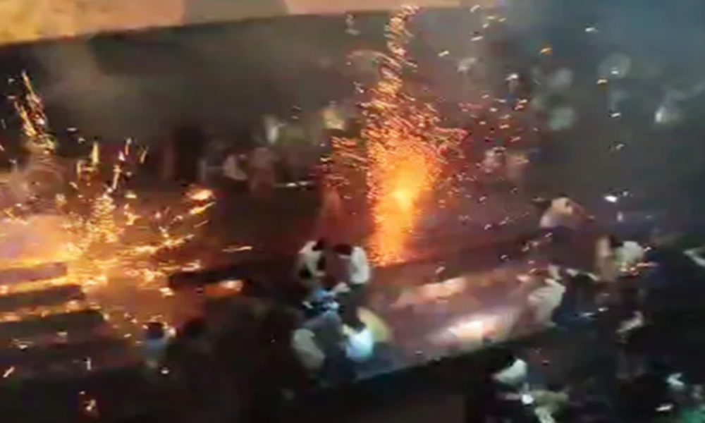Scary scenes at theatre filming ‘Tiger 3’, firecrackers burst inside hall; fans seen running for cover (VIDEO)