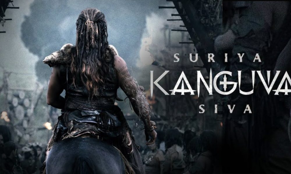 Kanguva new poster: Suriya, surrounded with fiery horns, reflects a tribal warrior in all his majesty