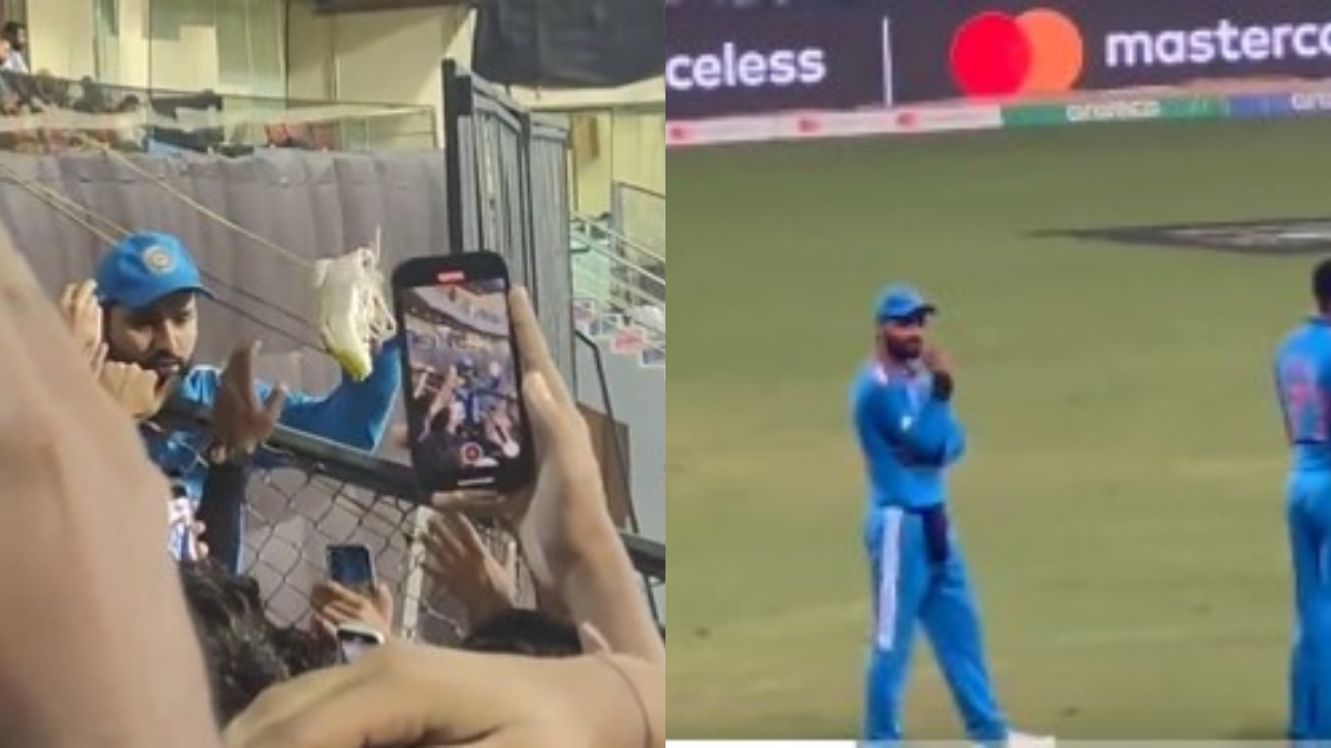 ICC World Cup 2024: Kohli’s take a bow & Rohit’s selfie with fans are viral moments from India-Lanka match (VIDEO)